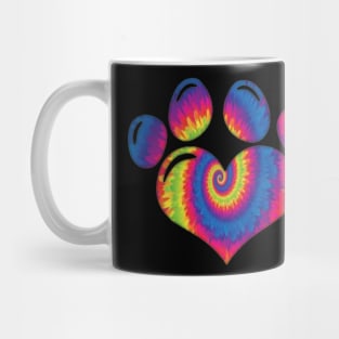 Cat Love Tie dye Mug